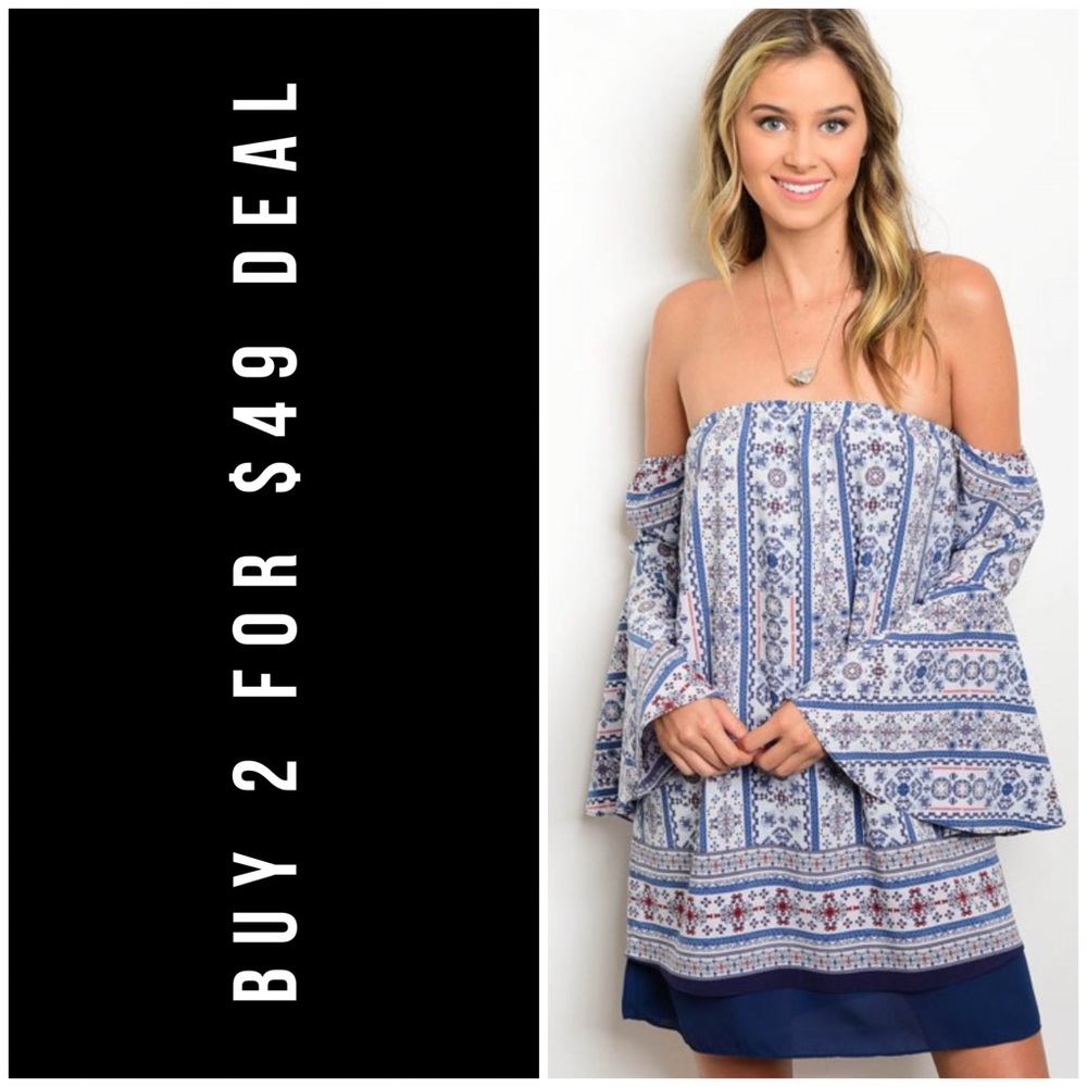 RESORT BELL SLEEVES DRESS